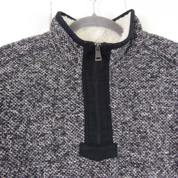 Orvis Sweatshirt Mens SZ L Brighton 1/4 Zip Fleece Sherpa Lined Cozy Soft - Picture 2 of 9